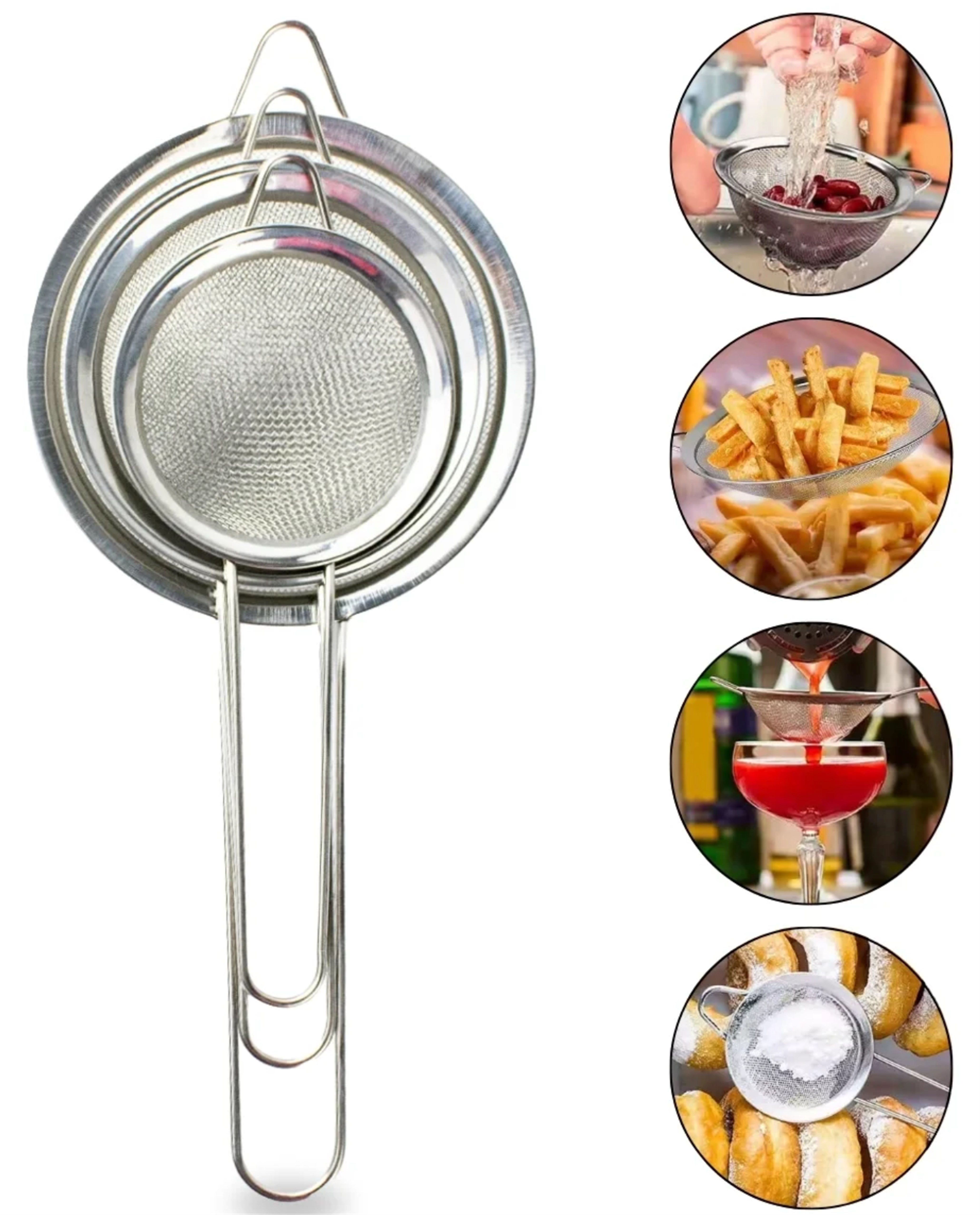 Imagem do produto PENEIRA INOX 3 TAMANHOS